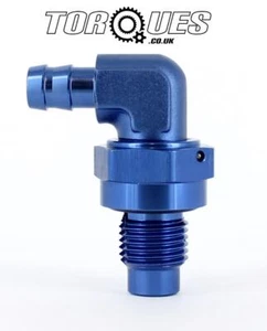 8mm Barbed 90 degree Rollover Vertical Vent Valve 9/16" UNF (ORB-6) Tank Mounted - Picture 1 of 2