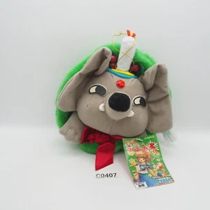 Puyo Puyo Zoh Daimaoh C0407 SEGA Christmas Wreath 1996 Plush 6" Toy Elephant - Picture 1 of 8