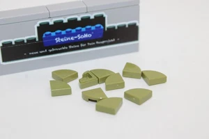 Lego (c) 10x Fliese Ecke - 1x1 - oliv grün - 25269 - tile 1 x 1 - Kacheln - Bild 1 von 1