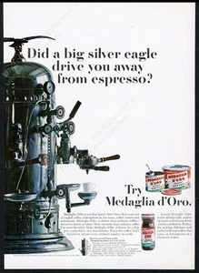 Medaglia d'Oro 1964 cafetera espresso foto anuncio impreso vintage - Imagen 1 de 7