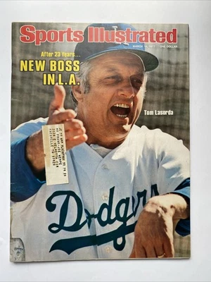 Бейсбольный мяч TOM LASORDA Sports Illustrated Los Angeles Dodgers Зал славы Мировой серии MLB - Изображение 1 из 2