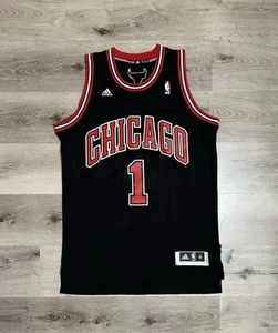 Adidas Chicago Bulls Trikot Derrick Rose Schwarz Gr. M 40 NBA Vintage - Bild 1 von 6