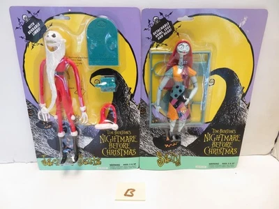 Pesadilla antes de Navidad Jack & Sally Lote de 2 Hasbro 1993 Sin usar, en caja (b) Foto 1 de 2
