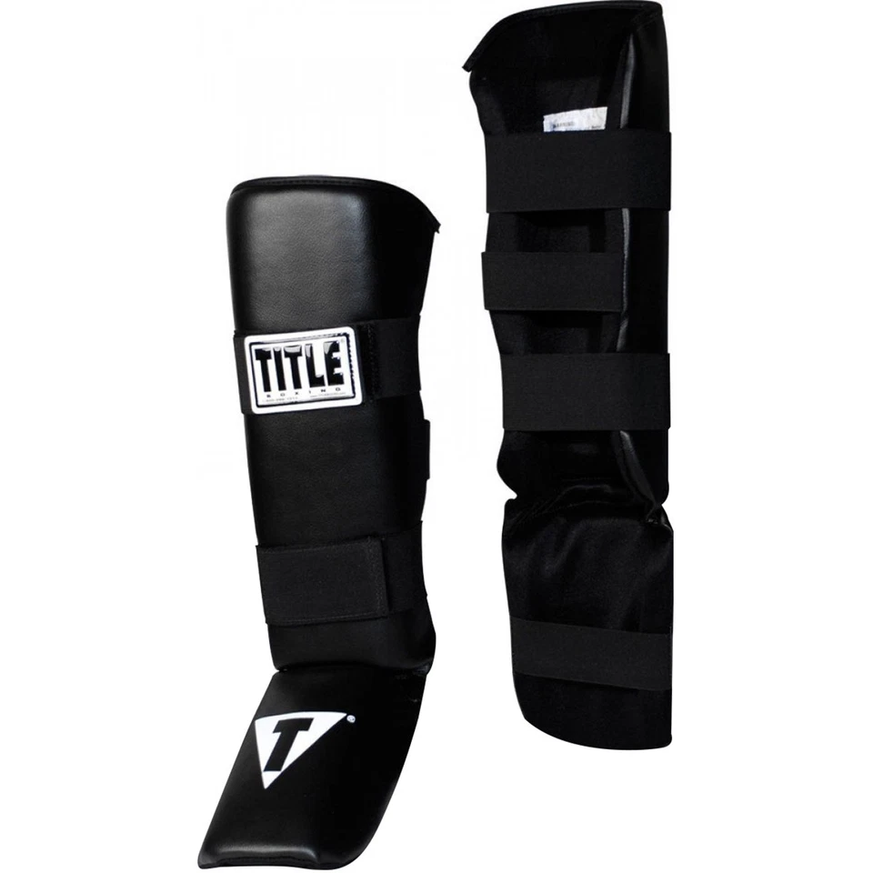 Title MMA Vinyl Shin Instep Guards-adult