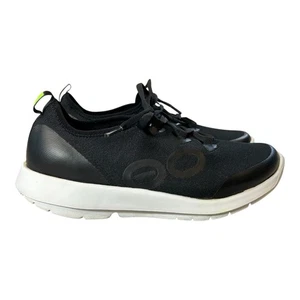 OOFOS OOmg Sport LS Triple Black scarpe da recupero comode stringate donna taglia 9,5 - Foto 1 di 13