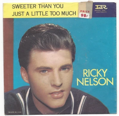 RICKY NELSON, "SWEETER THAN YOU" - Image 1 of 4