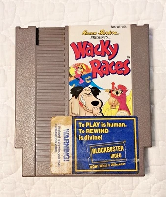 Wacky Races 任天堂 NES 卡带 仅经过测试 可正常工作 正品 — 第 1/4 张图片