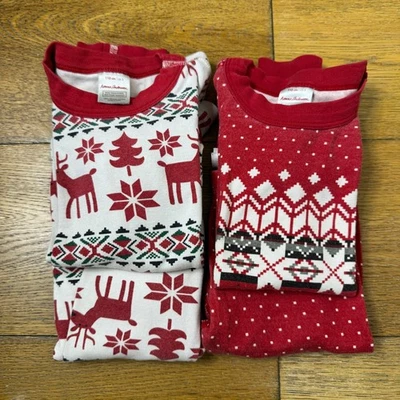 2x Hanna Anderson Christmas Xmas Holiday Pajama Set - 110cm - US 5 Boy Girl Kids - Image 1 of 4