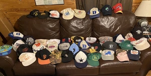 Lot of 41 Vintage Resell Sports Trucker Baseball hats caps - Picture 1 of 7