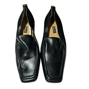 Mocassini donna Bally abito tabù casa slip on pelle punta quadrata taglia 8,5 - Foto 1 di 8