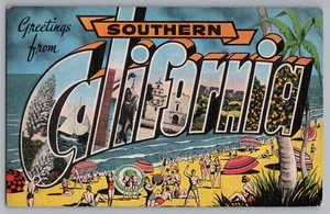 Greetings From Southern California Postcard - Picture 1 of 2
