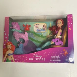 Mattel Disney Prinzessin die kleine Meerjungfrau Arielle Streitwagen 11,5" Puppe Spielset - Bild 1 von 6