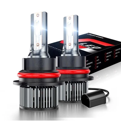 9007 LED Headlight Bulbs Kit Hi-Lo Beam for Ford F150 1992-2003 F250 1992-1999 - Image 1 of 4