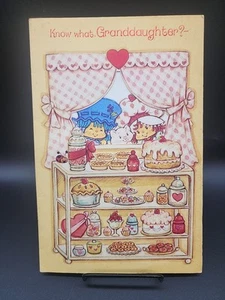 Vintage Strawberry Shortcake Valentine's Day Card 1982 American Greeting custard - Picture 1 of 18