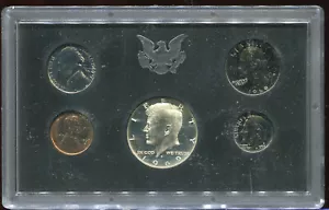 1969-S US MINT PROOF SET (D162) WITH OVP CAMEO 40% SILVER KENNEDY HALF - Bild 1 von 3