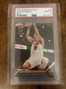2023 BOWMAN U NOW #60 DALTON KNECHT BLUE RC /49 PSA 10 LAKERS !! Low POP - Bild 1 von 5