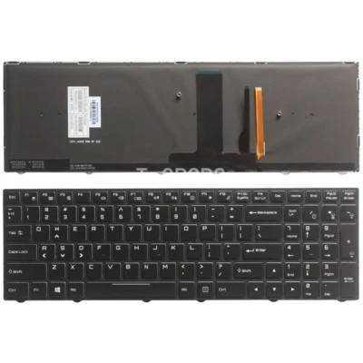 Nuevo Para Clevo P650RS6-G P670RP6 P670RP6-G Teclado EE. UU. Colorido Cristal Retroiluminado Foto 1 de 4