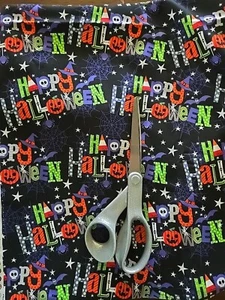 MLiss Happy Halloweiners Weiner Hund Hexe Stoff Trick or Treat 3 Yard - Bild 1 von 5