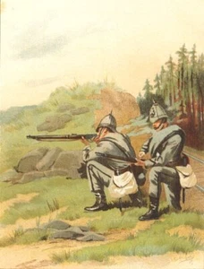 BRITISCHE ARMEE UNIFORMEN. The 20th Middlesex (Artists) Volunteers Regiment 1890 - Bild 1 von 1