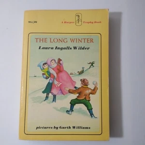 Harper & Row Laura Ingalls Wilder The Long Winter Paperback Yellow - Foto 1 di 2
