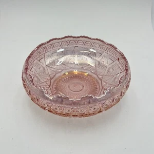 Lenox Imperial Glass Pink Iridescent Opalescent Candy Bowl 6.5x3" - Picture 1 of 10