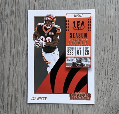 2018 NFL Panini Contenders Season Ticket | Joe Mixon | #80 | Bengals - Image 1 of 2