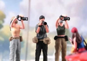 EY 1:64 bemalte Figur Modell Miniatur Diorama Fotograf Kameramann - Bild 1 von 14