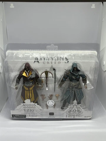 EZIO FLORENTINE SCARLET & CASPIAN TEAL Assassin's Creed 7" inch Figures TRU 2012 Cover
