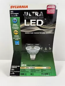 Sylvania Ultra LED Light Bulb Narrow Flood Dimmable 20W Replacement 12V MR16 - Picture 1 of 6