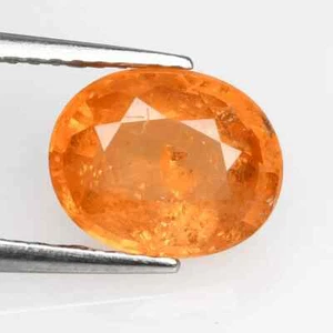 2.69 Ct_ GIT CERTIFIED FANTA ORANGE NATURAL SPESSARTITE GARNET OVAL CUT GEMSTONE - Picture 1 of 20