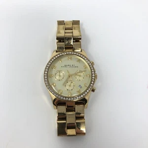 Marc Jacobs Henry Champagne Dial Gold Stainless Steel Chronograph Watch - Picture 1 of 14