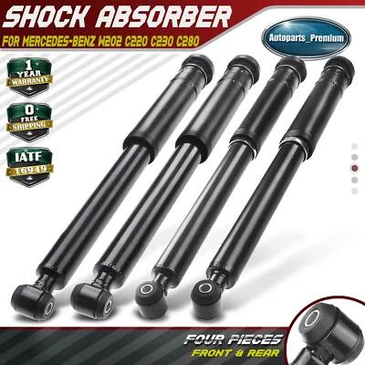 Amortiguador delantero y trasero derecho y derecho 4 piezas para Mercedes-Benz W202 C220 C230 C280 Foto 1 de 4