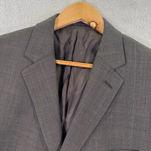 Abrigo Deportivo Lauren Ralph Lauren Para Hombre Talla 46L Marrón Lana Sencillo Pecho 2 Botones - Imagen 1 de 12