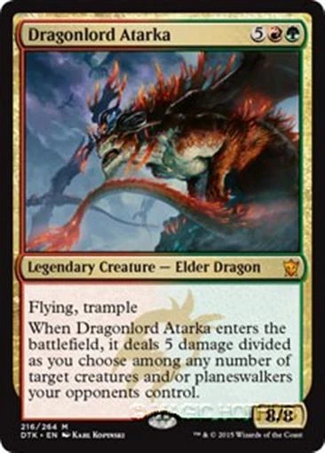 MTG - DRAGONLORD ATARKA - Dragons of Tarkir (M) - Image 1 of 1