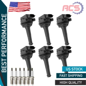 6X Bobinas de encendido + 6 bujías para 99-09 Volvo XC70 XC90 C70 S60 S70 S80 UF341 - Imagen 1 de 11