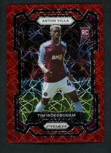 2023-24 Tim Iroegbunam 13/49 Panini Prizm Premier League Velocity Red RC Rookie - Picture 1 of 2