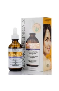 Advanced Clinicals Vitamin C Face Serum 1.75 fl oz. Anti Aging Collagen Gift New - Picture 1 of 15