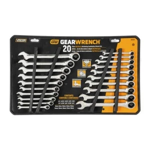 GEARWRENCH 35720-06 20 Piece Ratcheting Combination Wrench Set - SAE & Metric - Picture 1 of 4