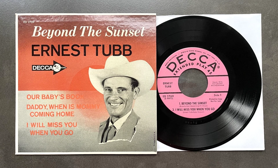 EP Ernest Tubb - Beyond The Sunset - US DECCA Promo - Bild 1 von 1