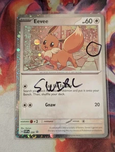 Eevee 200 Cosmos Holo ~Swirl~ SVP 200 NM Scarlet Violet Black Star Promo Pokemon - Picture 1 of 4