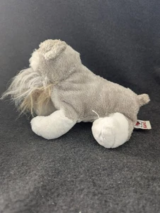 Ganz Webkinz Schnauzer Plush Puppy Dog Gray White Stuffed Animal Toy No Code - Picture 1 of 10
