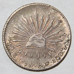 1849 Go PM Mexico One 1 Real Very Nice XF+ Super Original! -5211- - Picture 1 of 4