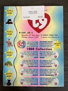 RARE 1998 Official Collection TY BEANIE BABIES Full Color Retailer Catalog 9x12 - Picture 1 of 15