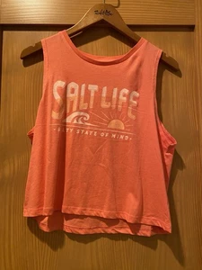 Canotta donna Salmon Salty State Of Mind Salmon nuova con etichetta taglia L - Foto 1 di 3