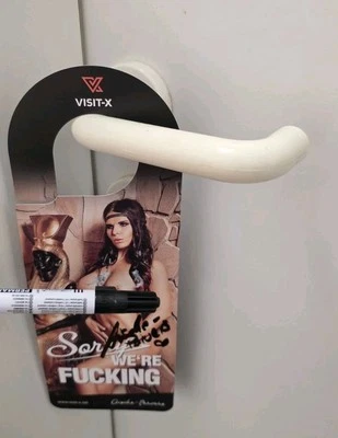 Aische Pervers Türschild Türhänger Doorhanger Mit AUTOGRAMM  - Bild 1 von 2