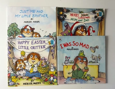 Children's Paperback Book Lot of 4 Little Critters Mercer Mayer Books Chistmas - Image 1 of 4