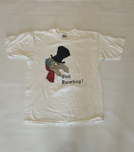 Camiseta De Colección Años 90 Puntada Única Scrooge A Christmas Carol Bah Humbug • XL  - Imagen 1 de 6