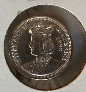 1893 World’s Colombian Exposition, Isabella Quarter - Picture 1 of 2