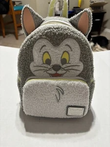 2025 Disney Parks Figaro Cat Pinnochio Loungefly plush Mini Backpack NEW NIP HTF - Picture 1 of 7