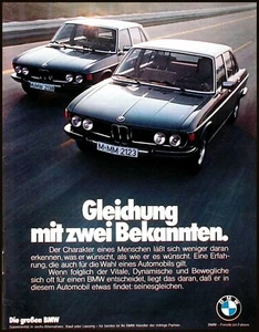 BMW E 3, die großen Limousinen, originale Werbung aus 1975 - Picture 1 of 2